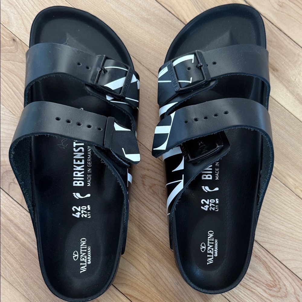 Birkenstock Black Sandals x Valentino